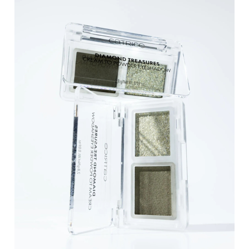 Catrice - Creme-zu-Puder Lidschattenpalette Diamond Treasures - 040: Olive Twinkle
