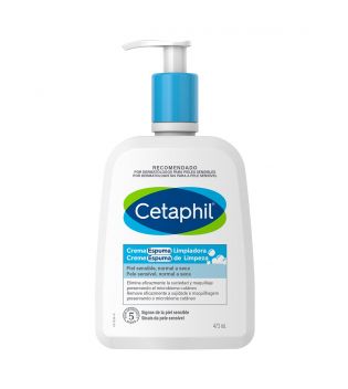 Cetaphil – Schäumende Gesichtsreinigungscreme für empfindliche, normale bis trockene Haut – 473 ml