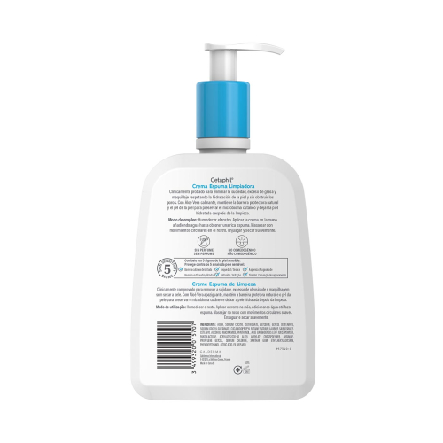 Cetaphil – Schäumende Gesichtsreinigungscreme für empfindliche, normale bis trockene Haut – 473 ml