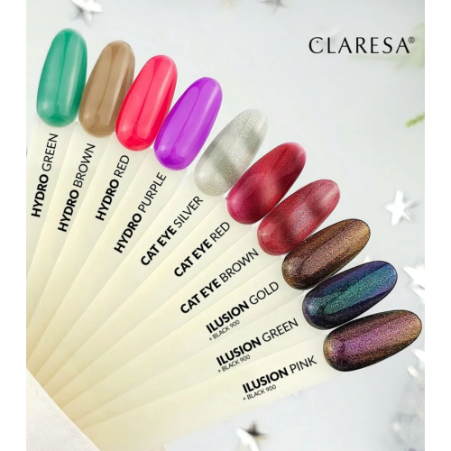 Claresa - *Cat Eye* - Semi-permanenter Nagellack Soak off - Silver