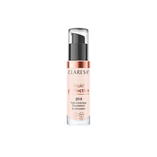 Claresa – Liquid Perfection 2-in-1 Concealer und Foundation – 101: Leicht