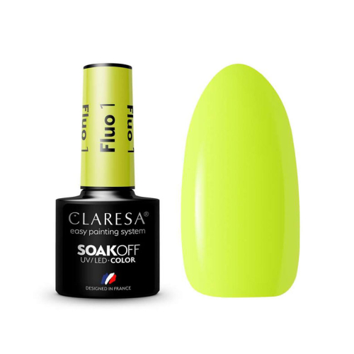 Claresa - *Fluo* - Semipermanenter Nagellack Soak off - 01