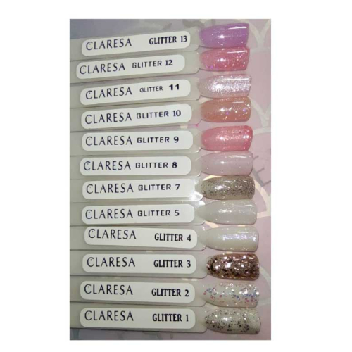 Claresa - Semi-permanenter Nagellack Soak off - 01: Glitter