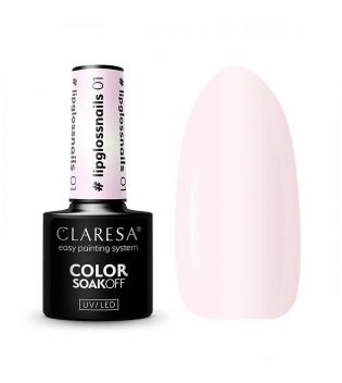 Claresa – Semipermanenter Nagellack Soak off - 01: Lip Gloss Nail