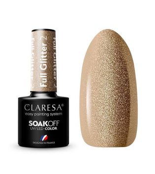 Claresa - Semi-permanenter Nagellack Soak off - 02: Full Glitter