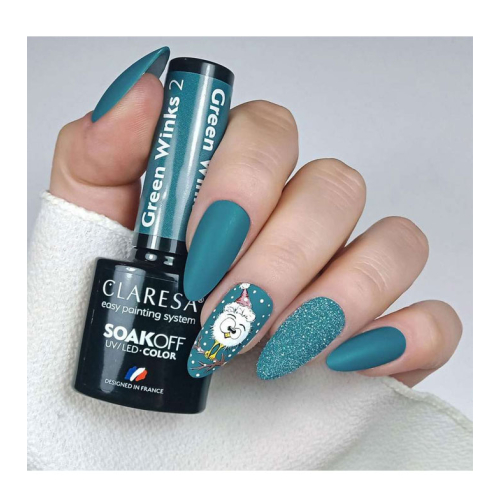 Claresa – Semipermanenter Nagellack Soak off – 02: Green Winks