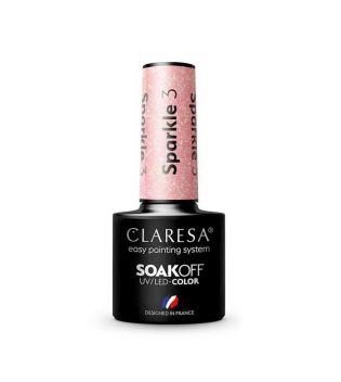 Claresa - Semi-permanenter Nagellack Soak off - 03: Sparkle