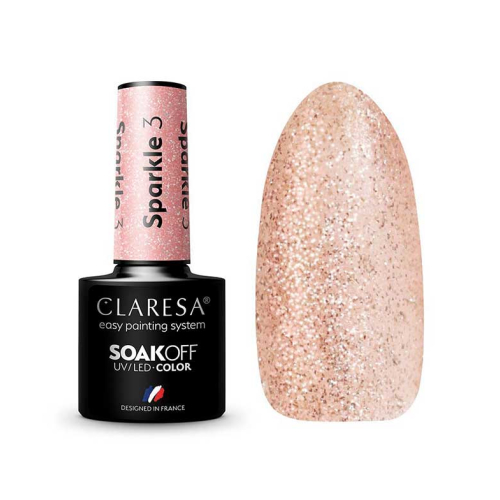 Claresa - Semi-permanenter Nagellack Soak off - 03: Sparkle
