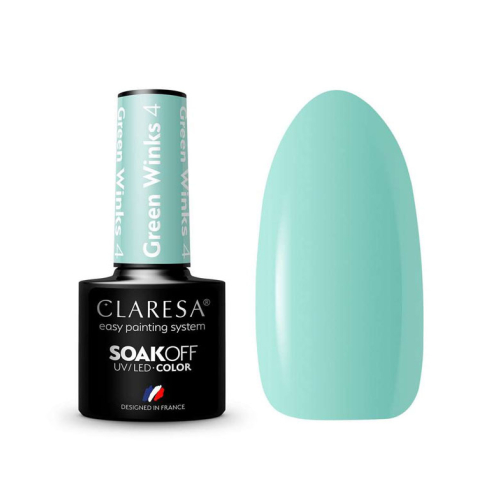 Claresa – Semipermanenter Nagellack Soak off – 04: Green Winks
