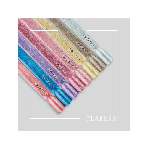 Claresa - Semipermanenter Nagellack Soak off - 08: Full Glitter