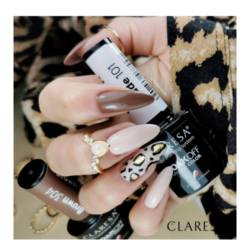 Claresa - Semi-permanenter Nagellack Soak off - 101: Nude