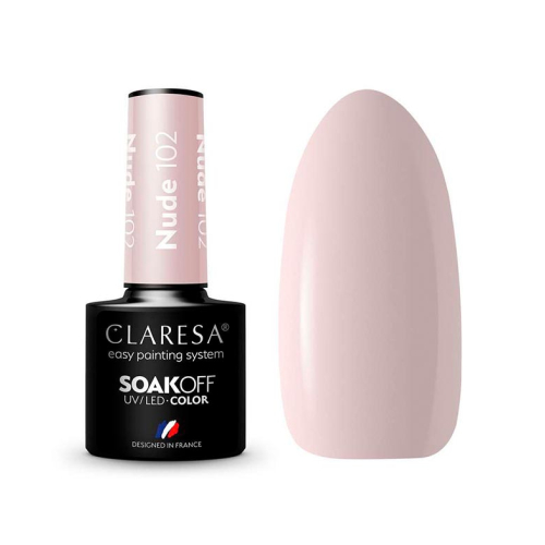 Claresa - Semi-permanenter Nagellack Soak off - 102: Nude