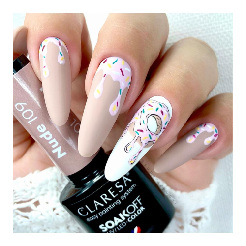 Claresa - Semi-permanenter Nagellack Soak off - 109: Nude