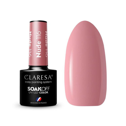 Claresa - Semi-permanenter Nagellack Soak off - 116: Nude