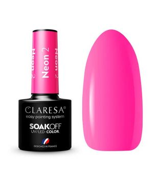 Claresa - Semi-permanenter Nagellack Soak off - 2: Neon