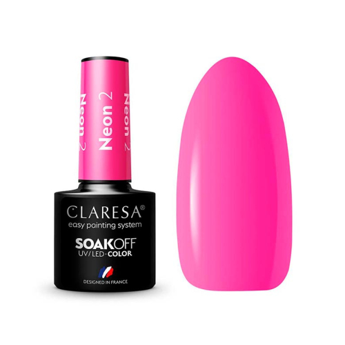 Claresa - Semi-permanenter Nagellack Soak off - 2: Neon