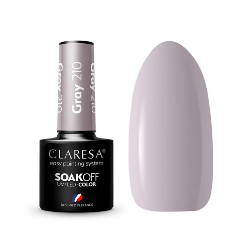 Claresa - Semi-permanenter Nagellack Soak off - 210: Gray