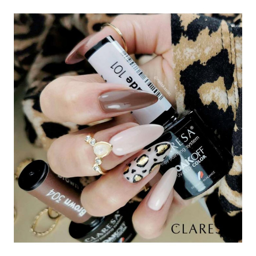 Claresa - Semi-permanenter Nagellack Soak off - 304: Brown
