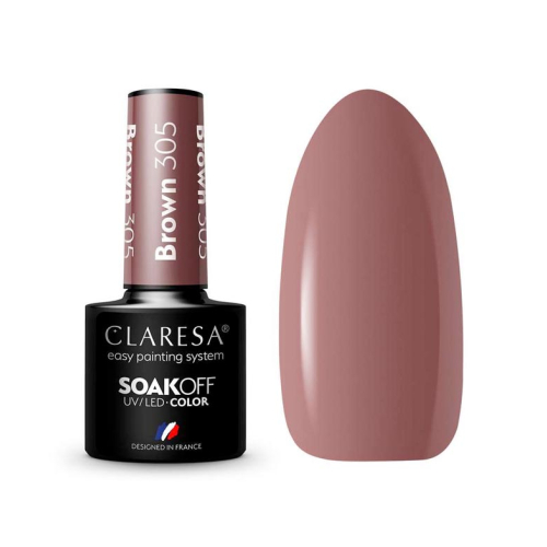 Claresa - Semi-permanenter Nagellack Soak off - 305: Brown