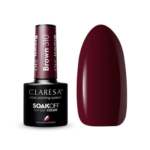 Claresa - Semi-permanenter Nagellack Soak off - 310: Brown