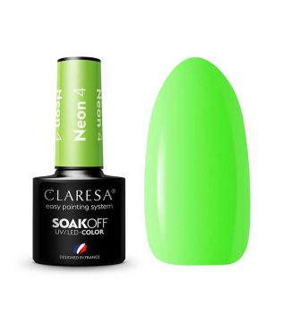 Claresa - Semi-permanenter Nagellack Soak off - 4: Neon
