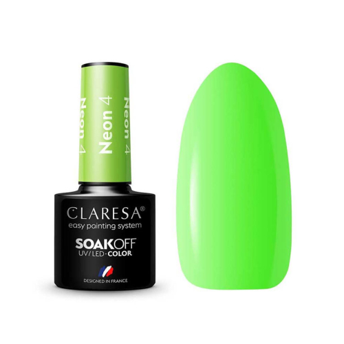 Claresa - Semi-permanenter Nagellack Soak off - 4: Neon