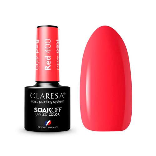 Claresa - Semi-permanenter Nagellack Soak off - 400: Red