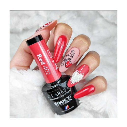 Claresa - Semi-permanenter Nagellack Soak off - 402: Red