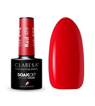 Claresa - Semi-permanenter Nagellack Soak off - 419: Red