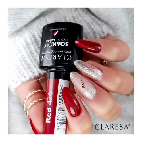 Claresa - Semi-permanenter Nagellack Soak off - 426: Red
