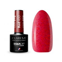 Claresa - Semi-permanenter Nagellack Soak off - 430: Red
