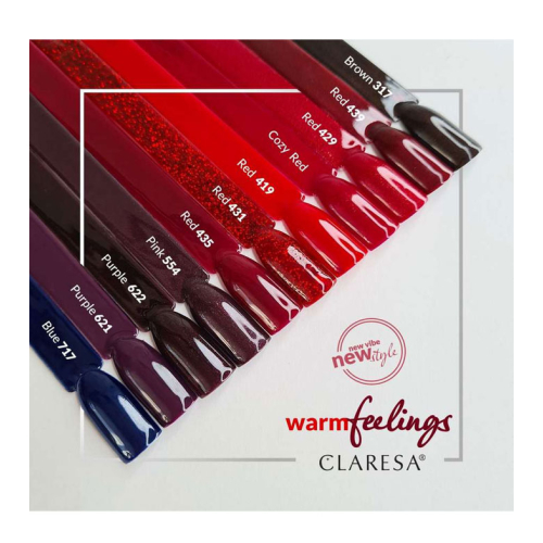 Claresa - Semi-permanenter Nagellack Soak off - 431: Red