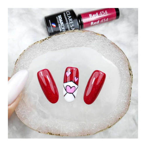 Claresa - Semi-permanenter Nagellack Soak off - 434: Red