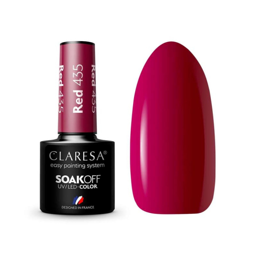 Claresa - Semi-permanenter Nagellack Soak off - 435: Red