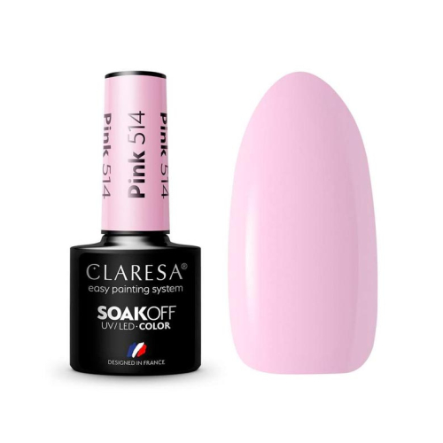 Claresa - Semi-permanenter Nagellack Soak off - 514: Pink