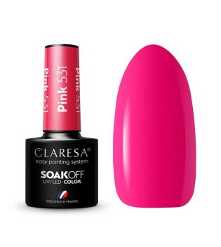 Claresa - Semi-permanenter Nagellack Soak off - 531: Pink