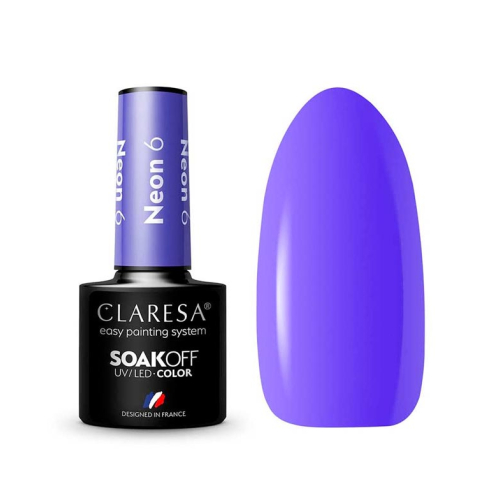Claresa - Semi-permanenter Nagellack Soak off - 6: Neon