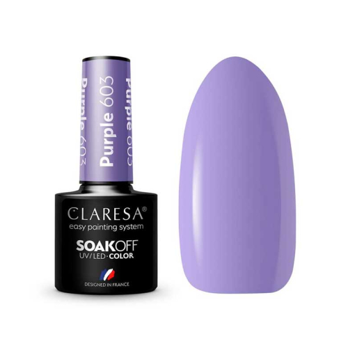 Claresa - Semi-permanenter Nagellack Soak off - 603: Purple