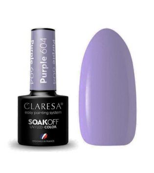 Claresa - Semi-permanenter Nagellack Soak off - 604: Purple