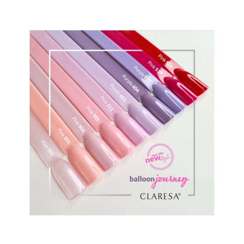 Claresa - Semi-permanenter Nagellack Soak off - 604: Purple