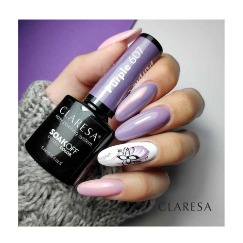 Claresa - Semi-permanenter Nagellack Soak off - 607: Purple