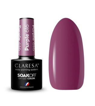 Claresa - Semi-permanenter Nagellack Soak off - 616: Purple