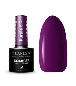 Claresa - Semi-permanenter Nagellack Soak off - 619: Purple