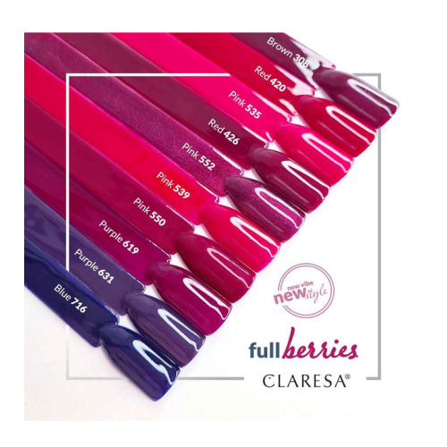 Claresa - Semi-permanenter Nagellack Soak off - 619: Purple