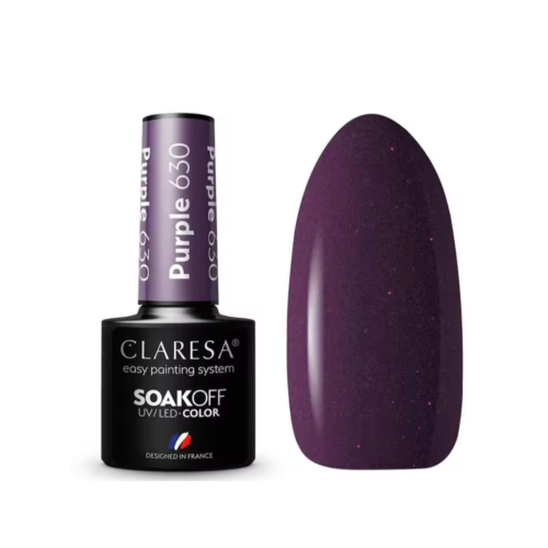 Claresa - Semi-permanenter Nagellack Soak off - 630: Purple