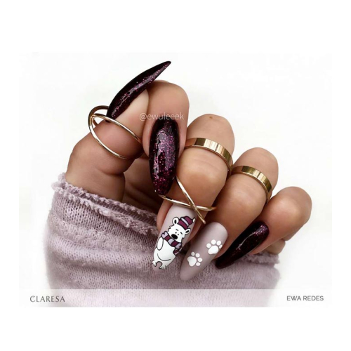 Claresa - Semi-permanenter Nagellack Soak off - 631: Purple