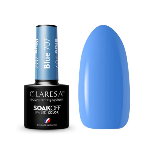 Claresa - Semi-permanenter Nagellack Soak off - 707: Blue