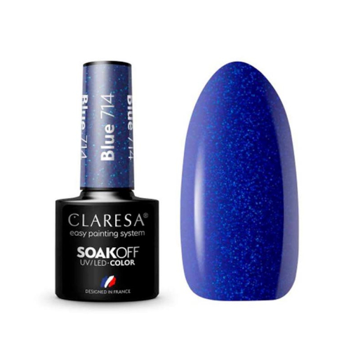 Claresa - Semi-permanenter Nagellack Soak off - 714: Blue