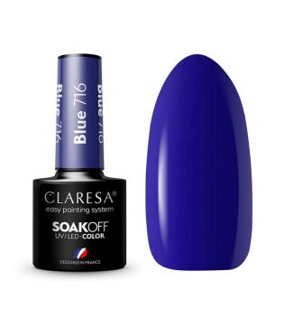 Claresa - Semi-permanenter Nagellack Soak off - 716: Blue