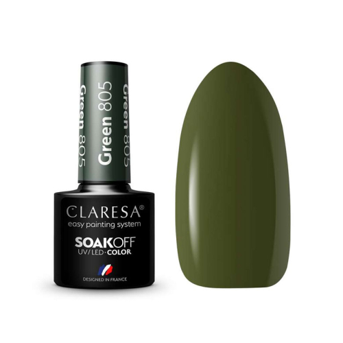 Claresa - Semi-permanenter Nagellack Soak off - 805: Green
